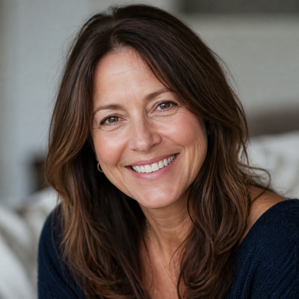 Liz, 53, brown hair, headshot, Photo